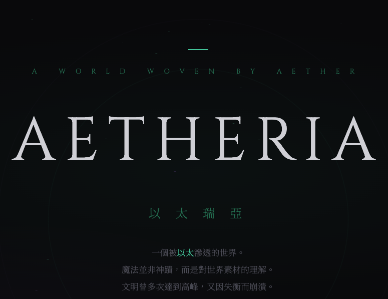 Aetheria MUD 封面